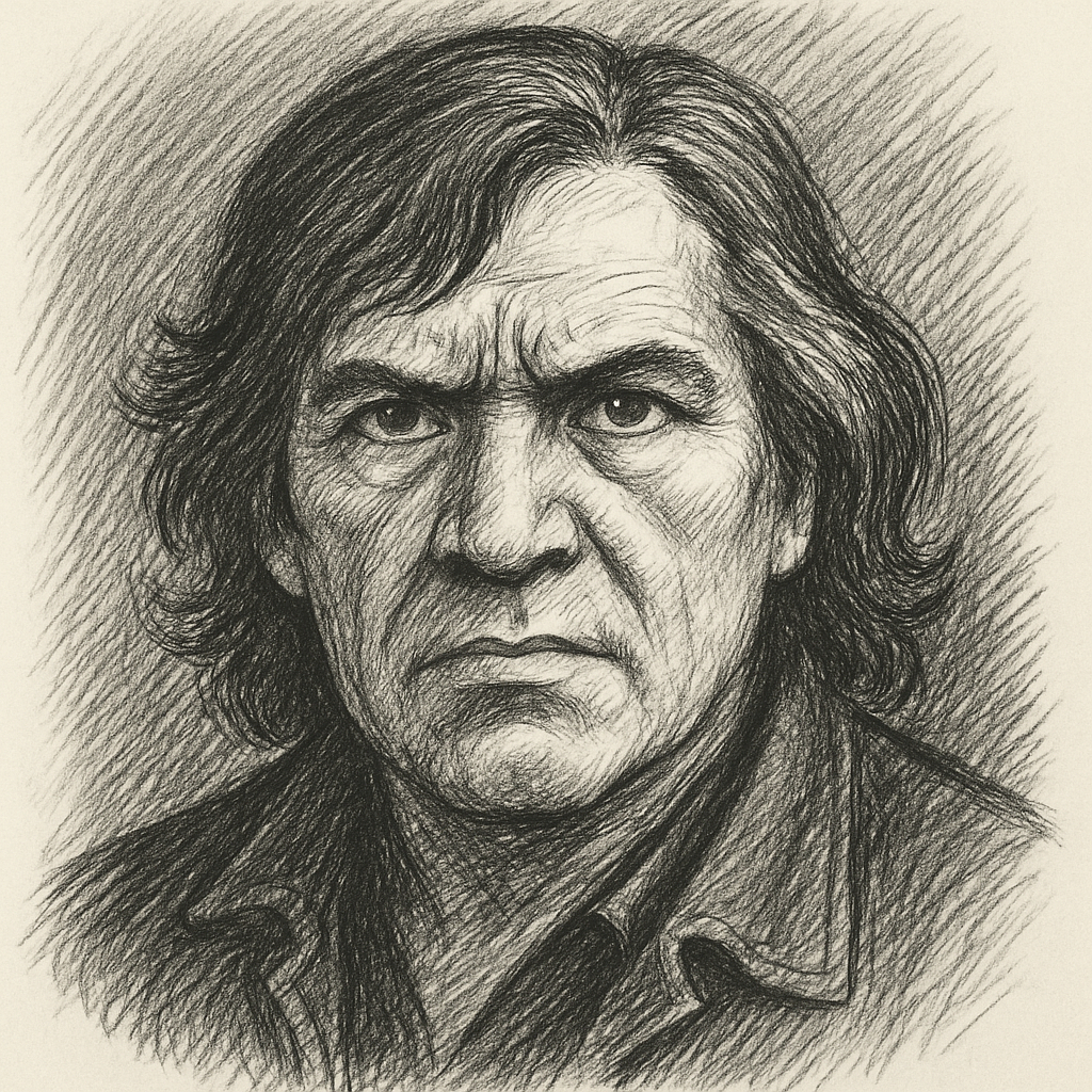 Portrait in the style of Spain Rodriguez