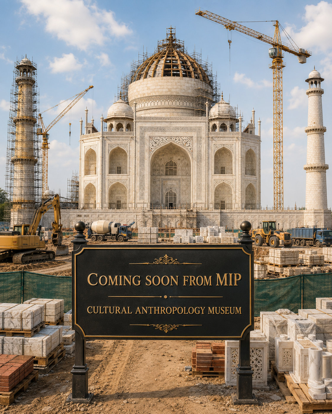 The Cultural Anthropology Museum under construction.