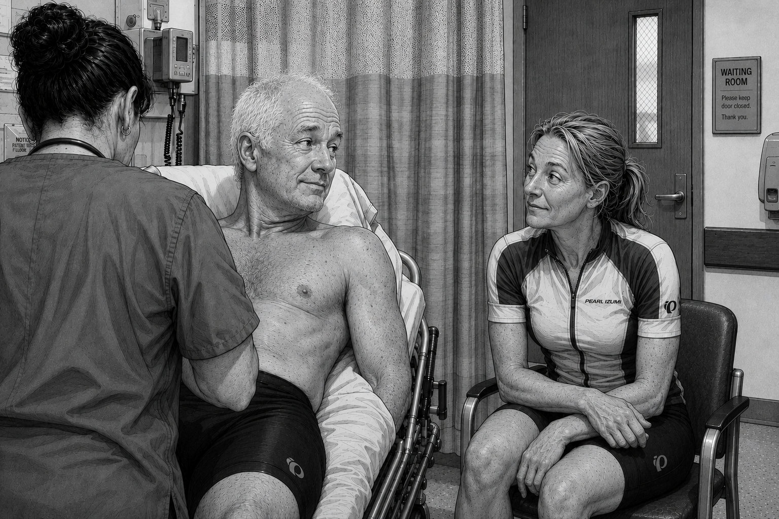 ER cubicle echo of earlier accident